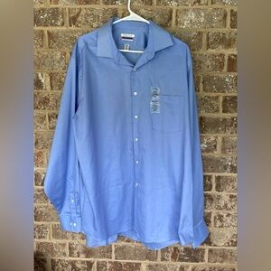 Van  Heusen Men's Blue Long-Sleeved Shirt - XL 17-17 1/2